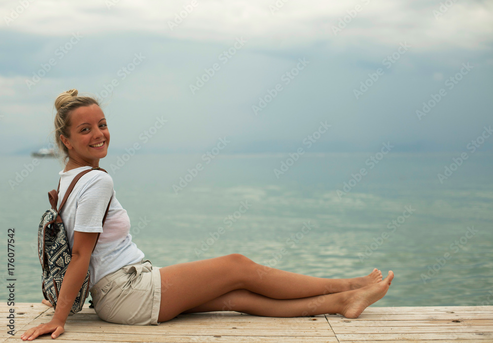 Beautiful young woman on vacation