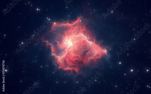 Fototapeta Naklejka Na Ścianę i Meble -  Space nebula, for use with projects on science, research, and education. 3d illustration
