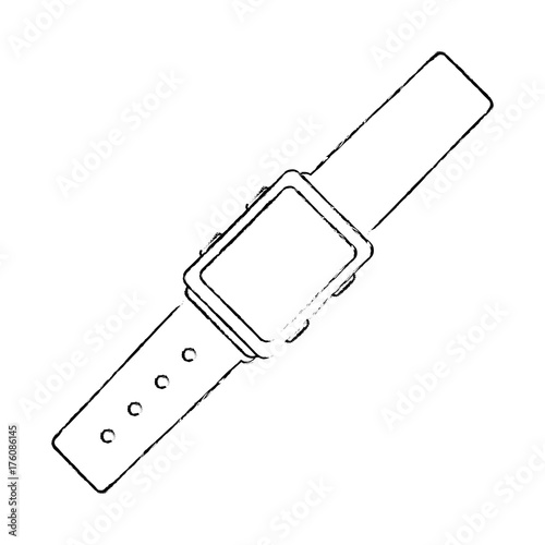 wristle watch isolated icon