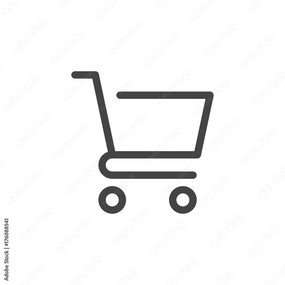 Shopping cart icon vector Shopping cart icon vector