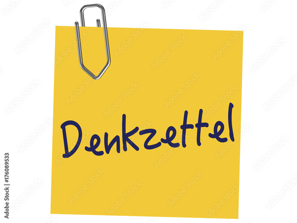 Denkzettel Denkzettel