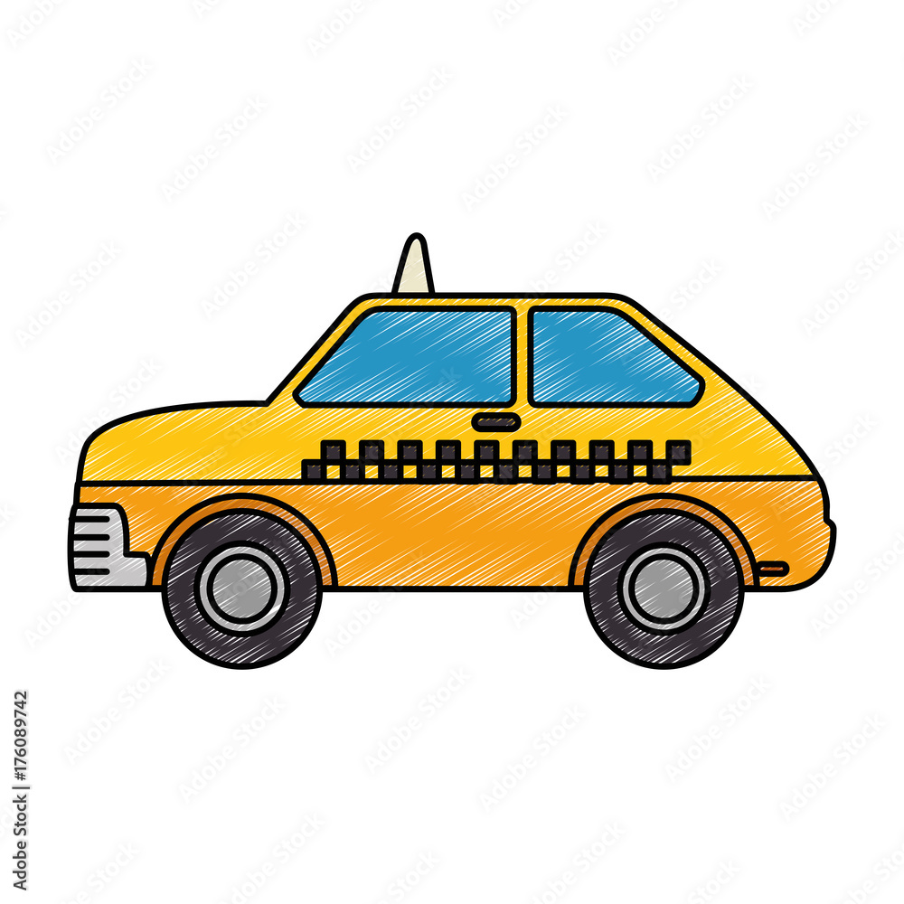 taxi service isolated icon