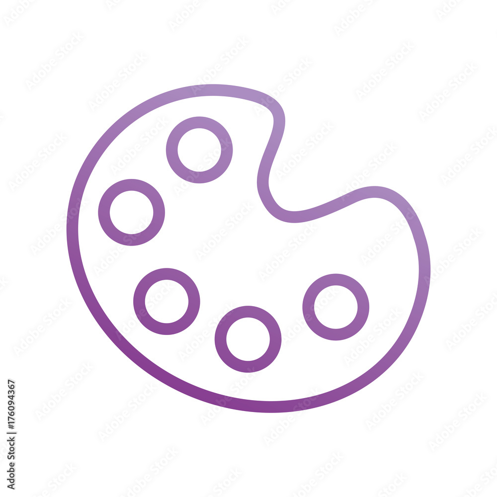 art palette creative instrument design flat icon art palette creative instrument design flat icon