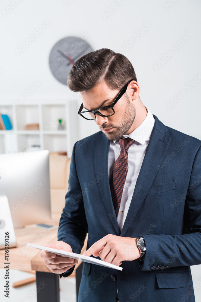 businessman using digital tablet businessman using digital tablet