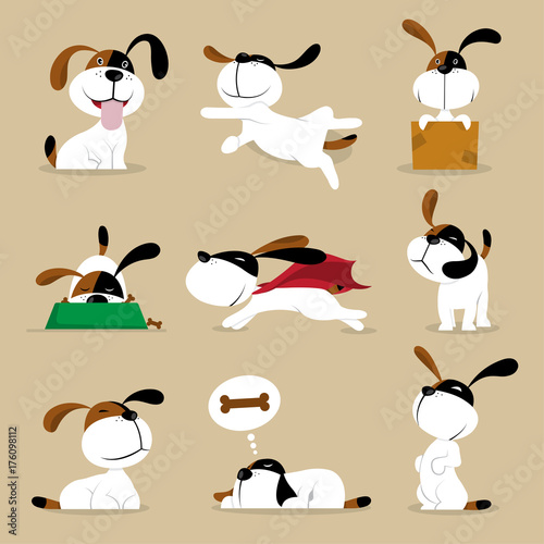 Funny vector doggy Illustrations
