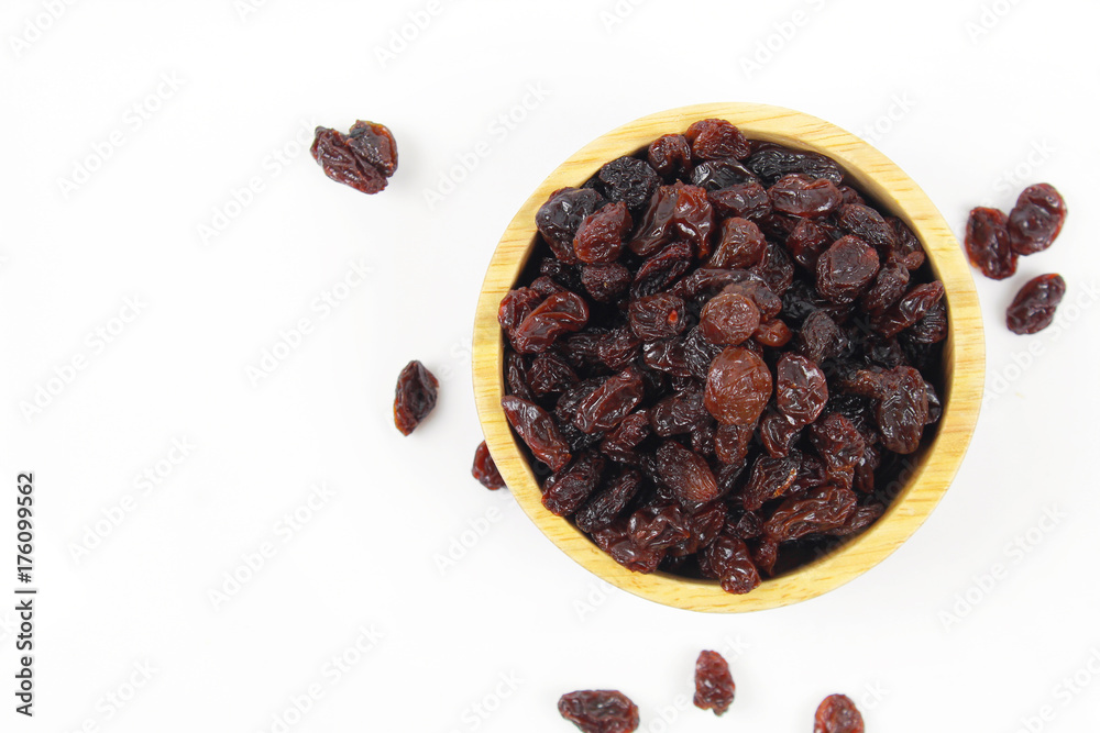 Raisins isolated on white background Raisins isolated on white background