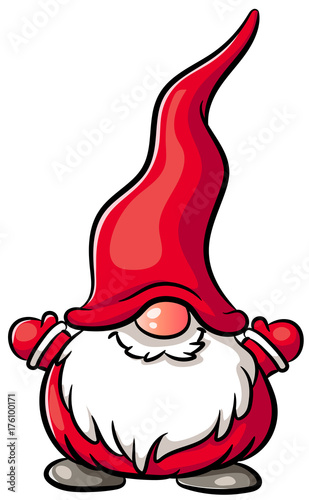 Niedlicher Weihnachtswichtel - Vektor-Illustration