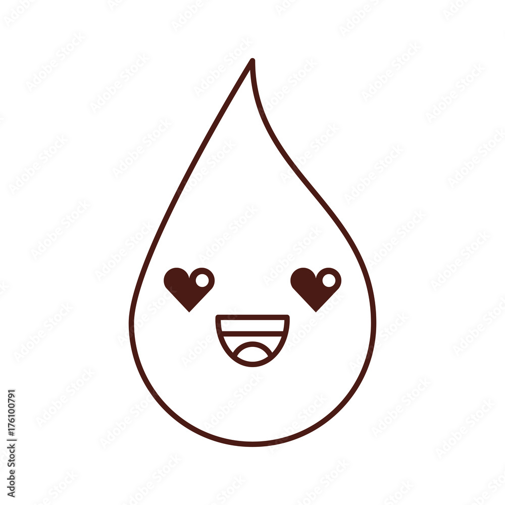 kawaii drop graphic design printing color cartoon kawaii drop graphic design printing color cartoon