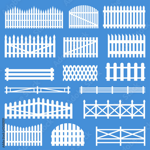 Rural wooden fences