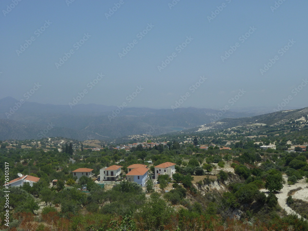 Ciprus summer landscape