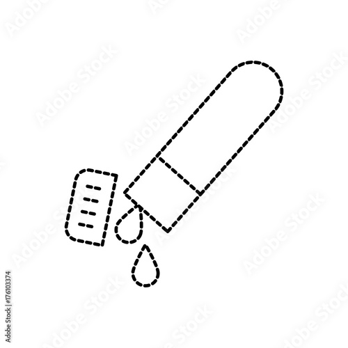 medical test tube with blood simple
