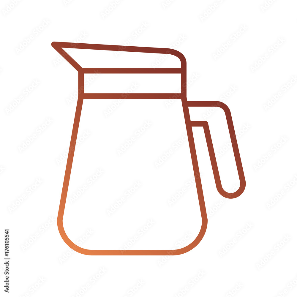 plastic pitcher with handle isolated on white background plastic pitcher with handle isolated on white background