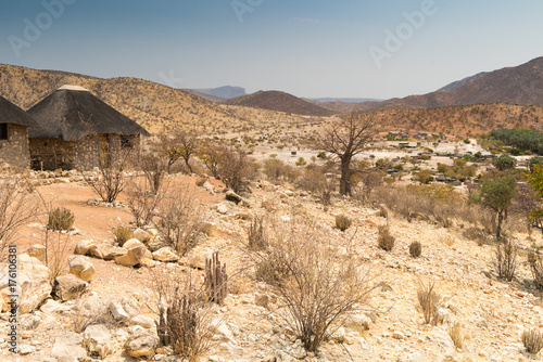 Dorf Epupa am Fluss Kunene  Namibia