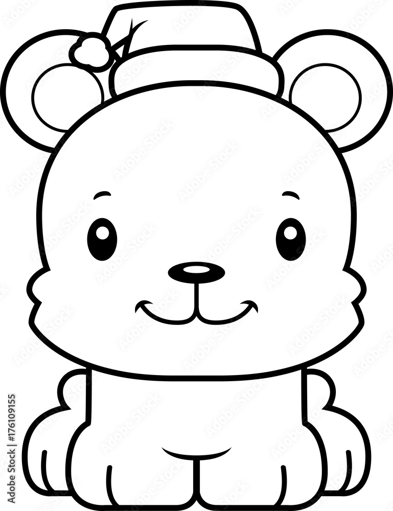 Cartoon Smiling Xmas Bear