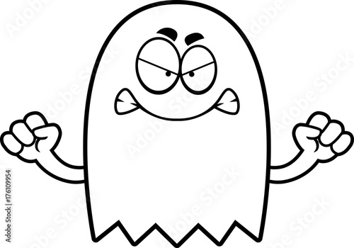 Angry Cartoon Ghost