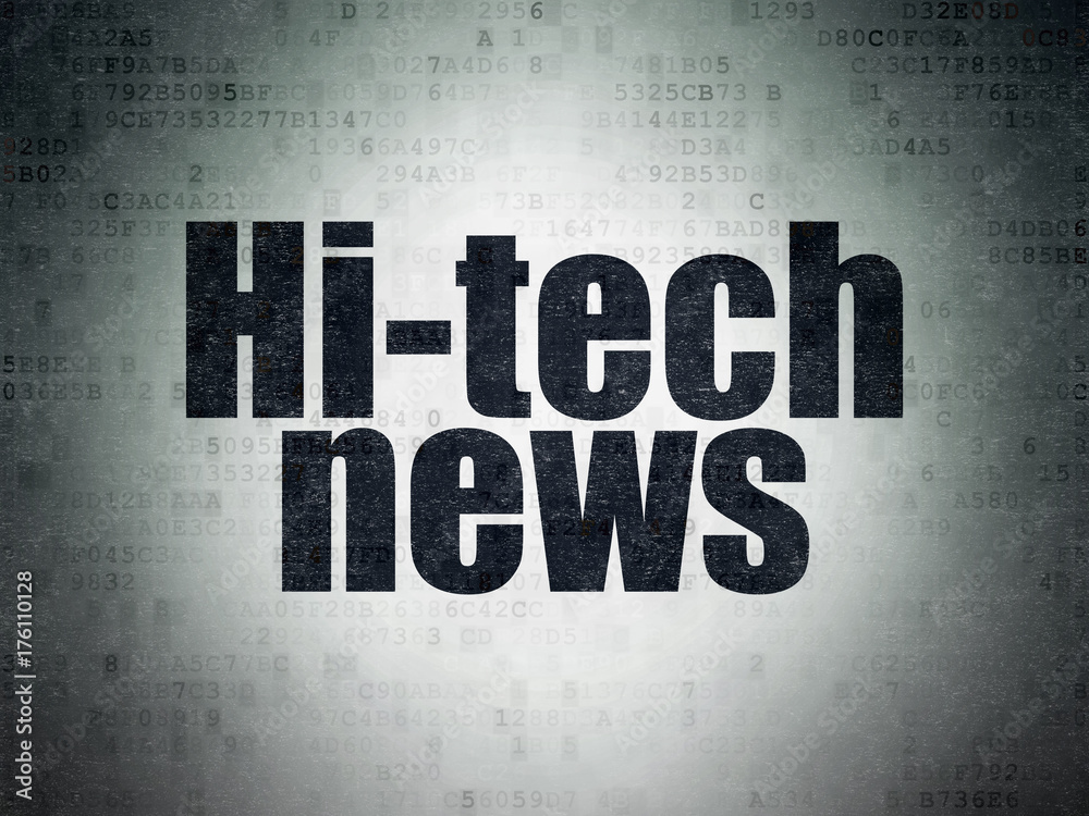 News concept: Hi-tech News on Digital Data Paper background News concept: Hi-tech News on Digital Data Paper background