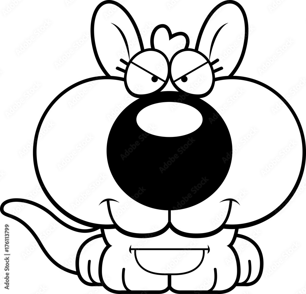 Cartoon Sly Kangaroo Cartoon Sly Kangaroo