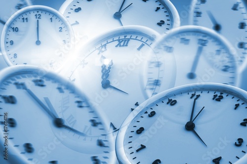 Digital image of wall clocks