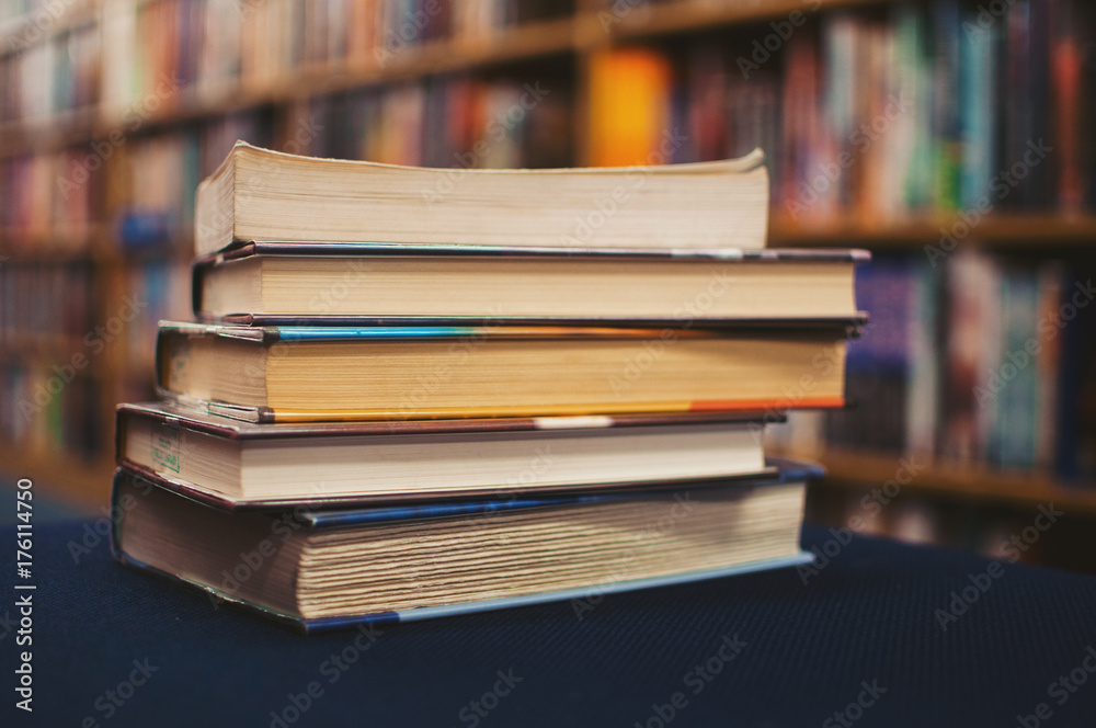 Books at a library Books at a library