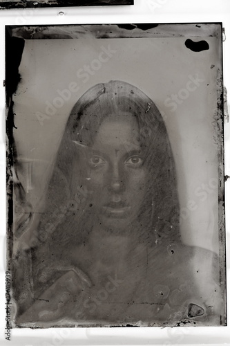 experimental tintype portrait photo