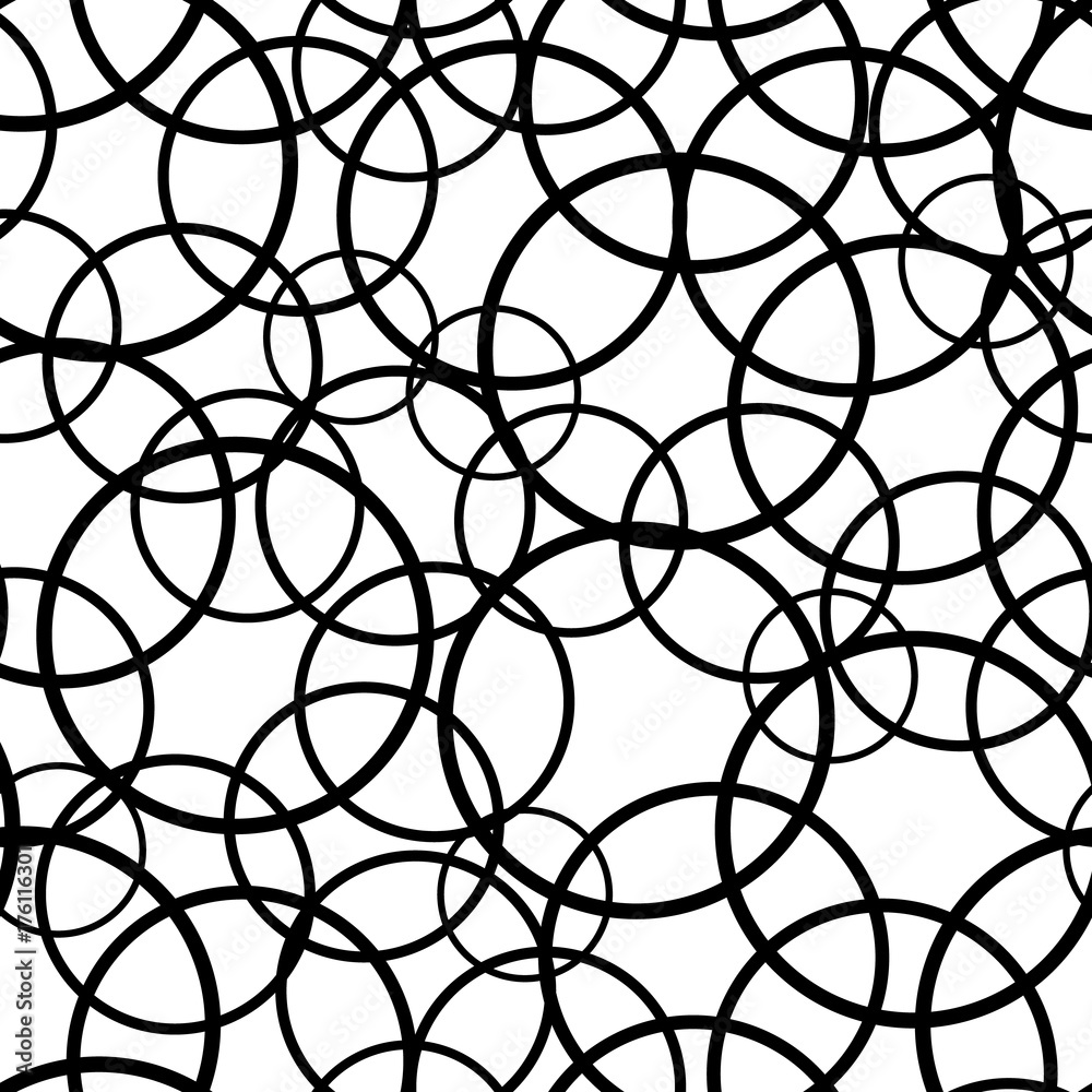 Naklejka premium Circle seamless pattern. Vector seamless pattern. Modern stylish texture. Repeating circles background
