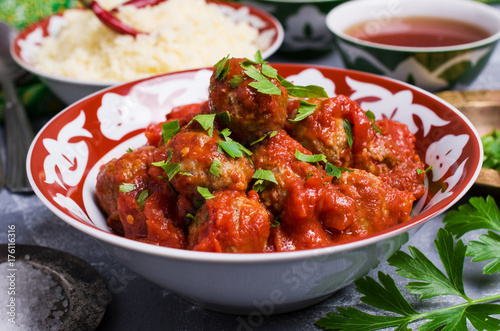 Traditional spicy meatballs