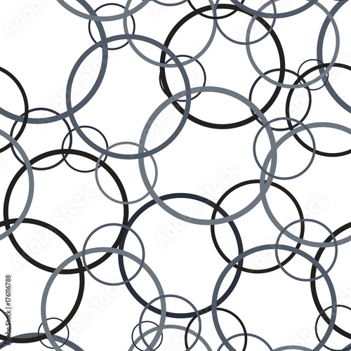 Circle seamless pattern. Vector seamless pattern. Modern stylish texture. Repeating circles background