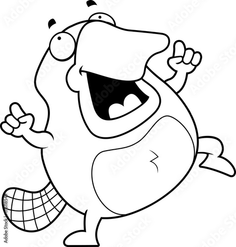 Cartoon Platypus Dancing