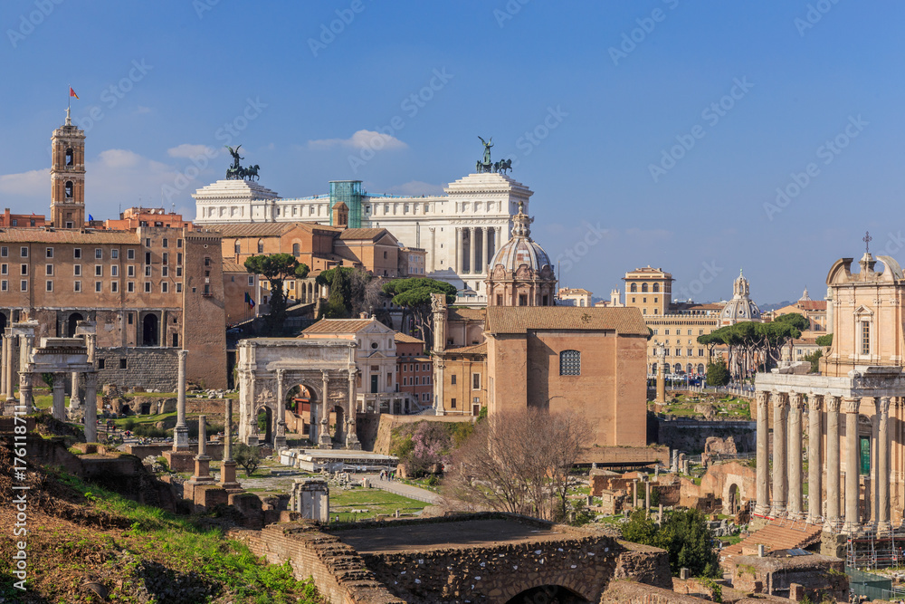 Rome, Italy, Forums, sunny day.