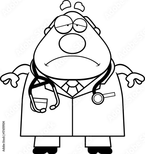 Sad Cartoon Doctor