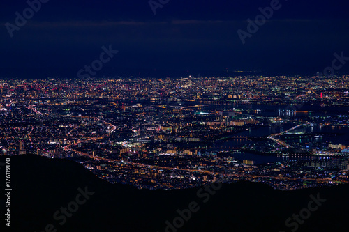 六甲山から見る神戸の夜景