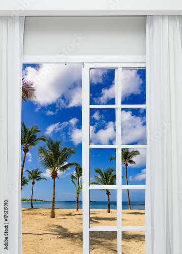 open window to the sea