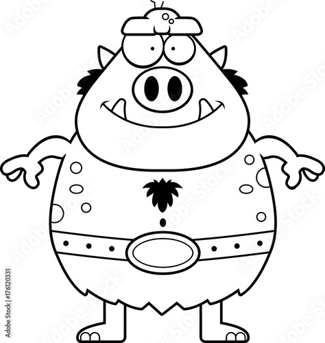 Happy Cartoon Troll