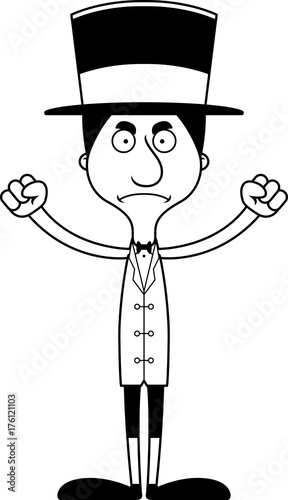 Cartoon Angry Ringmaster Man