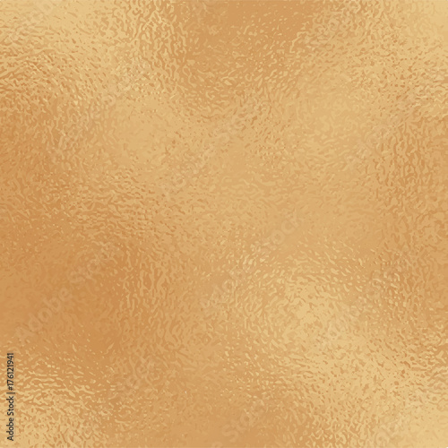 Metallic golden foil texture. Ancient gold foil square vector background. Vintage golden texture swatch.