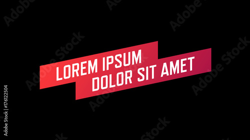 Angled Red Banner Title