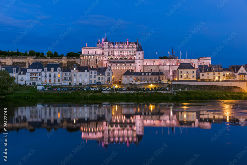 Amboise castle in the Loire Valley - France