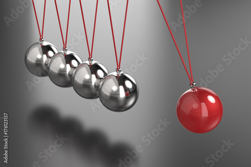 shiny newton cradle
