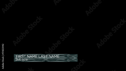 Geometric Text Frame Lower Third
