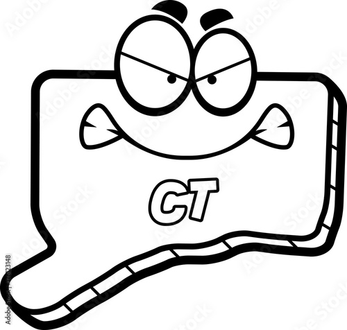 Cartoon Angry Connecticut
