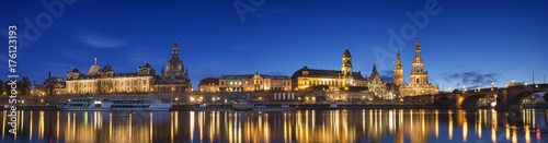 evening panorama of Dresden, high resolution