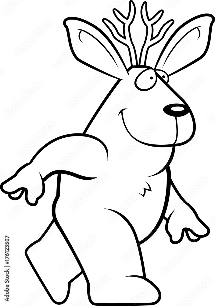 Obraz premium Jackalope Walking