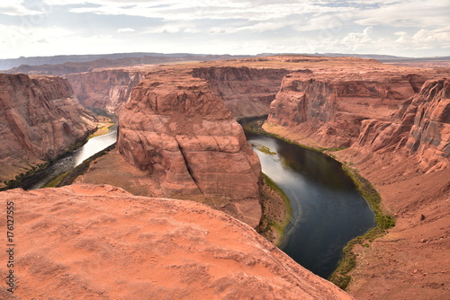 The destination named Horseshoe Bend canyon is very popular for traveler in USA photo 