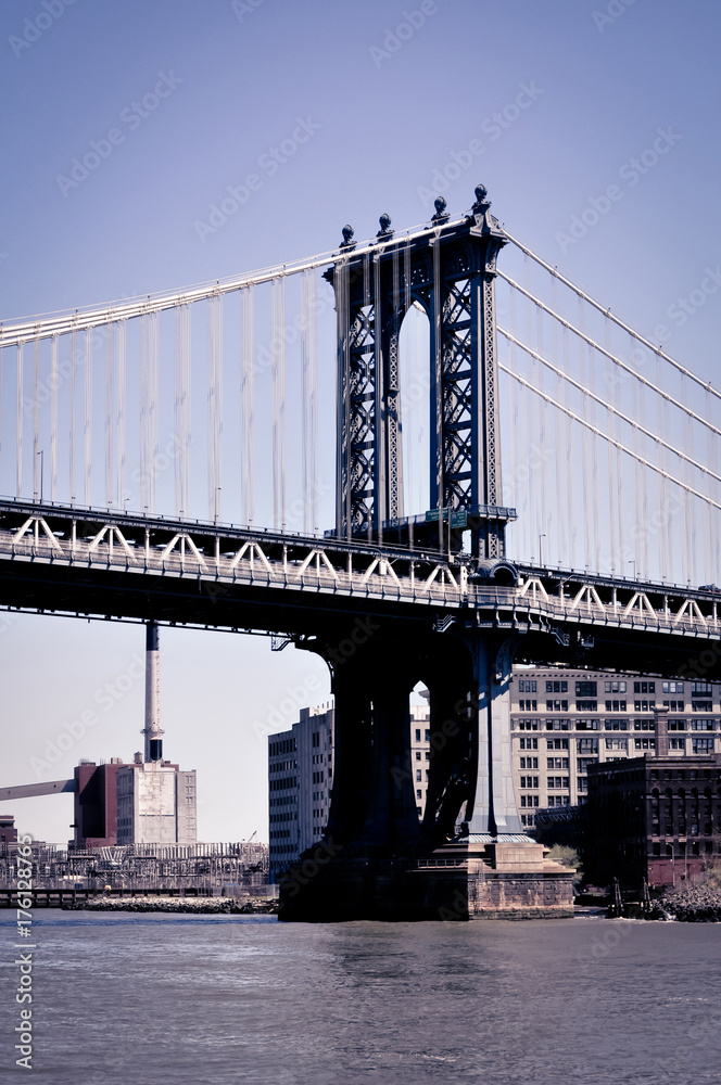 Obraz premium Manhattan Bridge Pier.