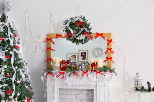 Fireplace with beautiful Ch...
