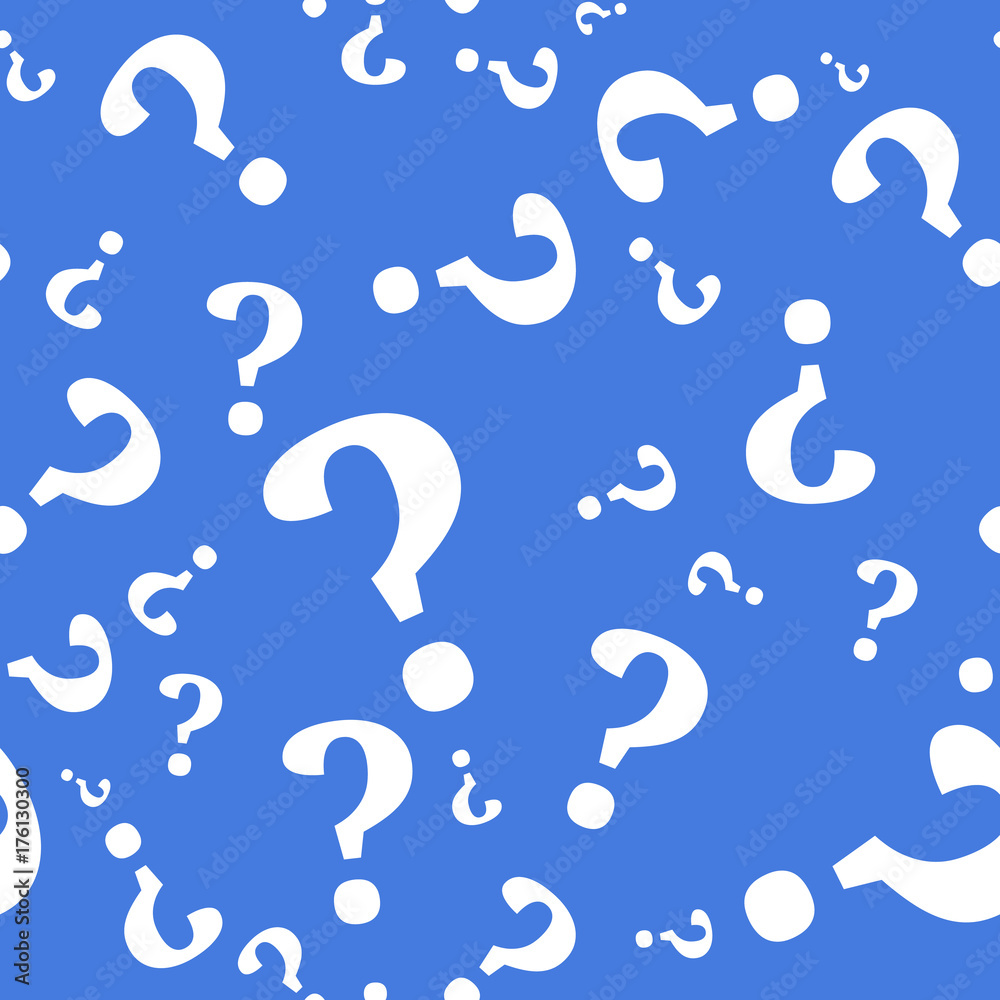 Question mark seamless pattern . Vector seamless pattern with question marks. Monochrome hipster background. Question mark seamless pattern . Vector seamless pattern with question marks. Monochrome hipster background.