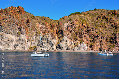 islands of Lipari archipelago Eolie Sicily Italy photo