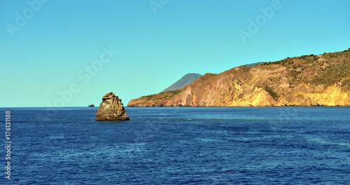 islands of Lipari archipelago Eolie Sicily Italy photo