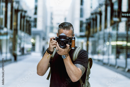 Photographer in the city photo