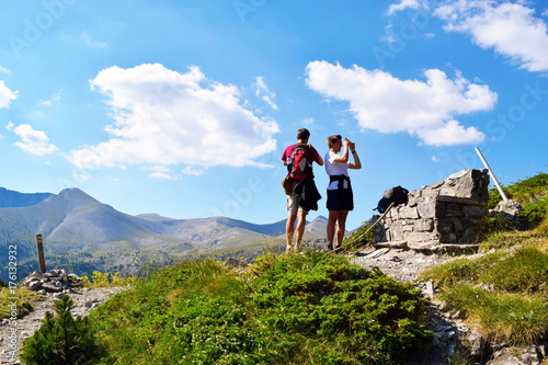 Respite while climbing Olympus.